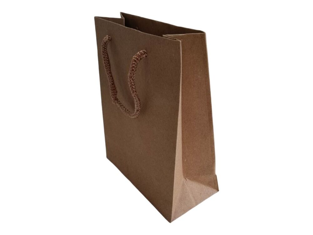 İP SAPLI KRAFT TORBA 11x17x4 CM HEDİYELİK ÇANTA 25 Lİ PAKET
