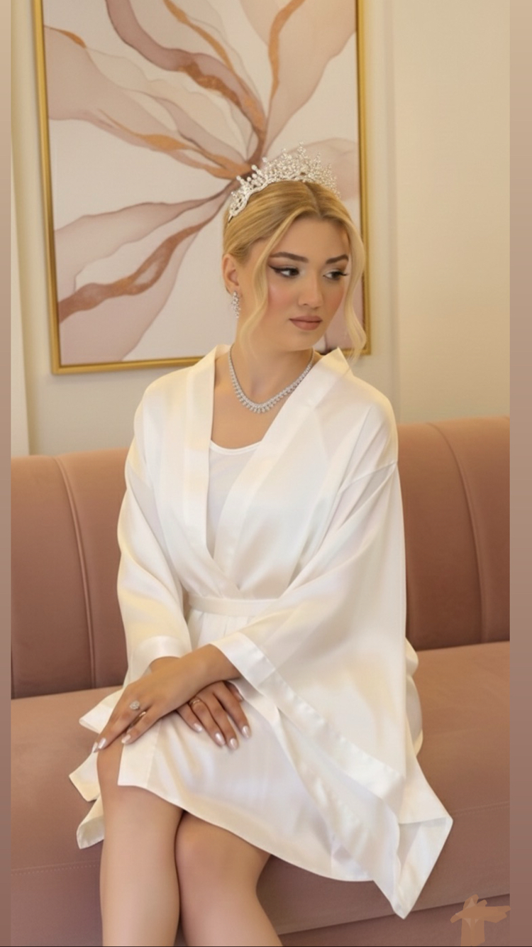 Kimono Kol Biyesiz Sabahlık | 90 cm