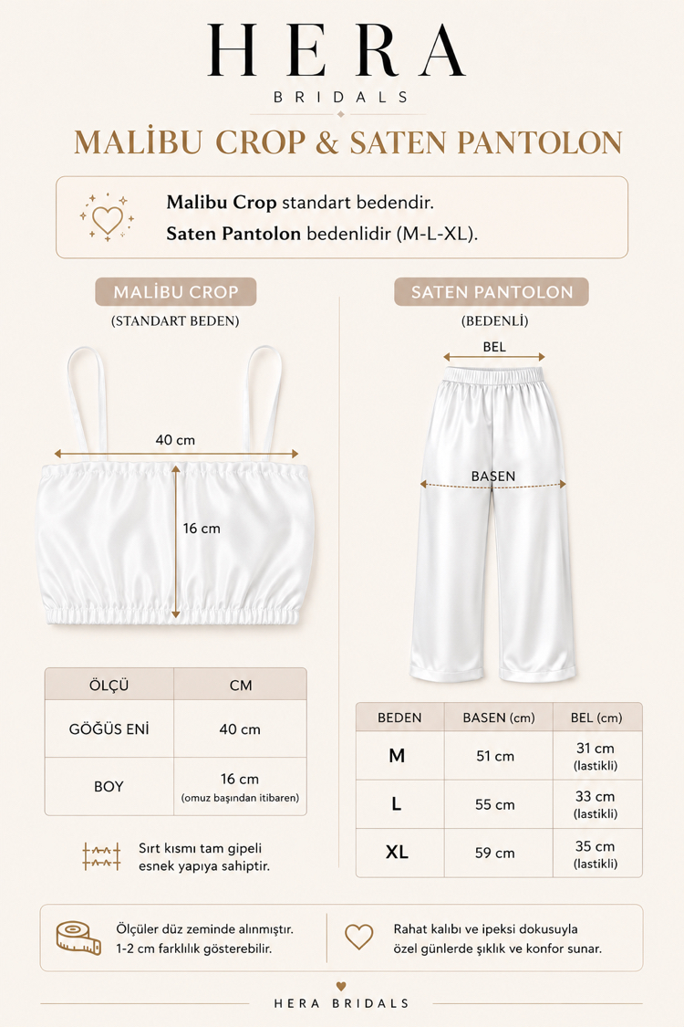 Malibu Crop & Pantolon Takım