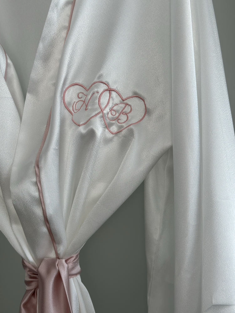 Uzun Kimono Biyeli Sabahlık | 120 cm