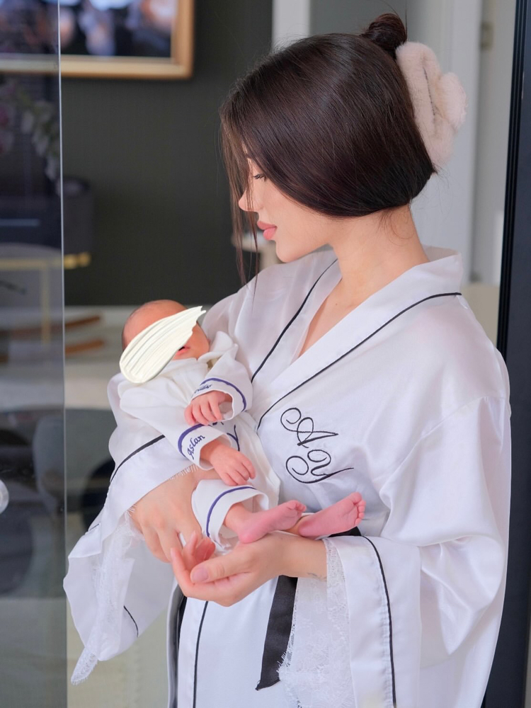 Kimono Biyeli Mom Sabahlık | 120 cm