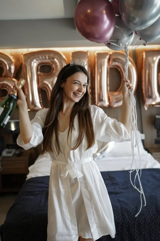 Düz Bride Sabahlık 