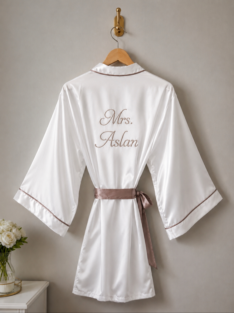 Kimono Kol Biyeli Sabahlık | 90 cm