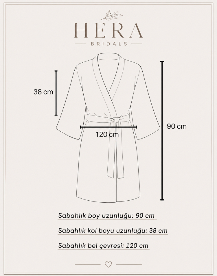 Kolları Tüylü Klasik Sabahlık | 90 cm