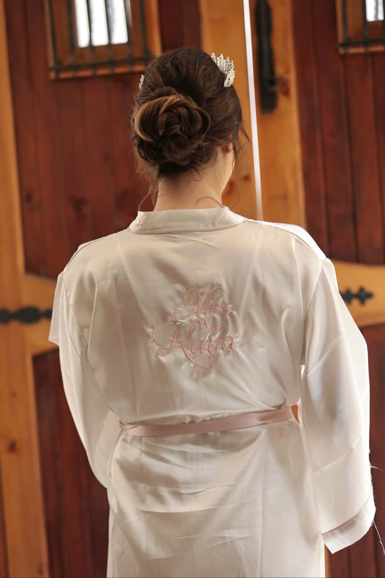 Kimono Kol Biyeli Sabahlık | 90 cm