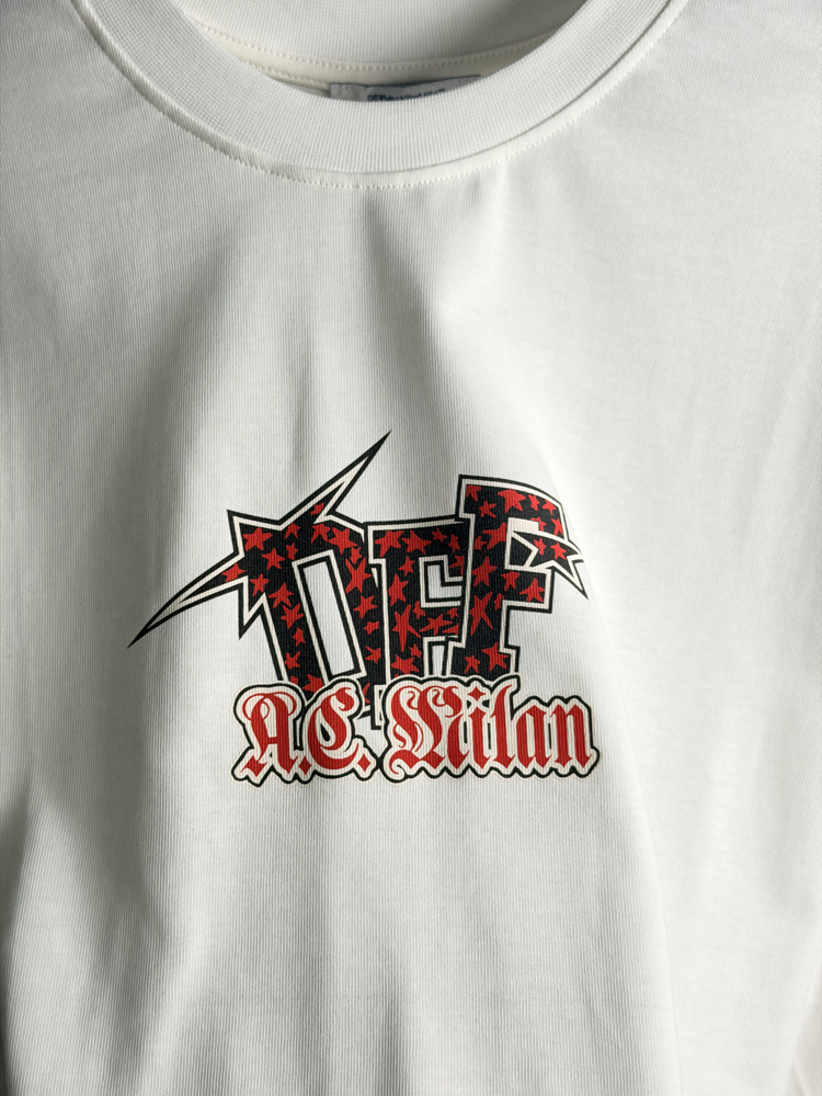 Off WhitexAc Milan Tshirt