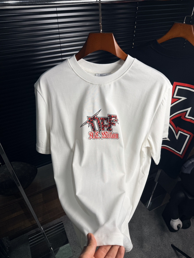 Off WhitexAc Milan Tshirt