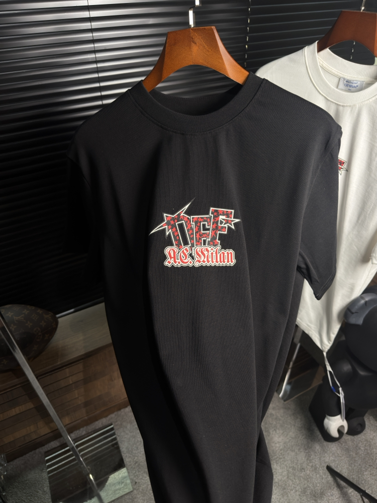 Off WhitexAc Milan Tshirt