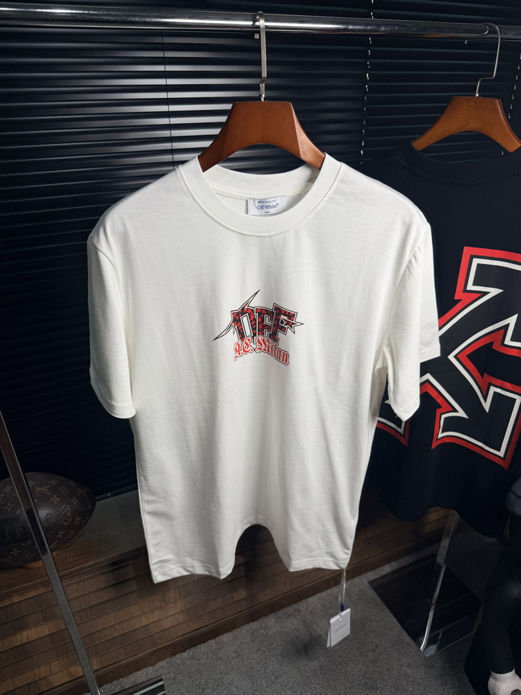 Off WhitexAc Milan Tshirt