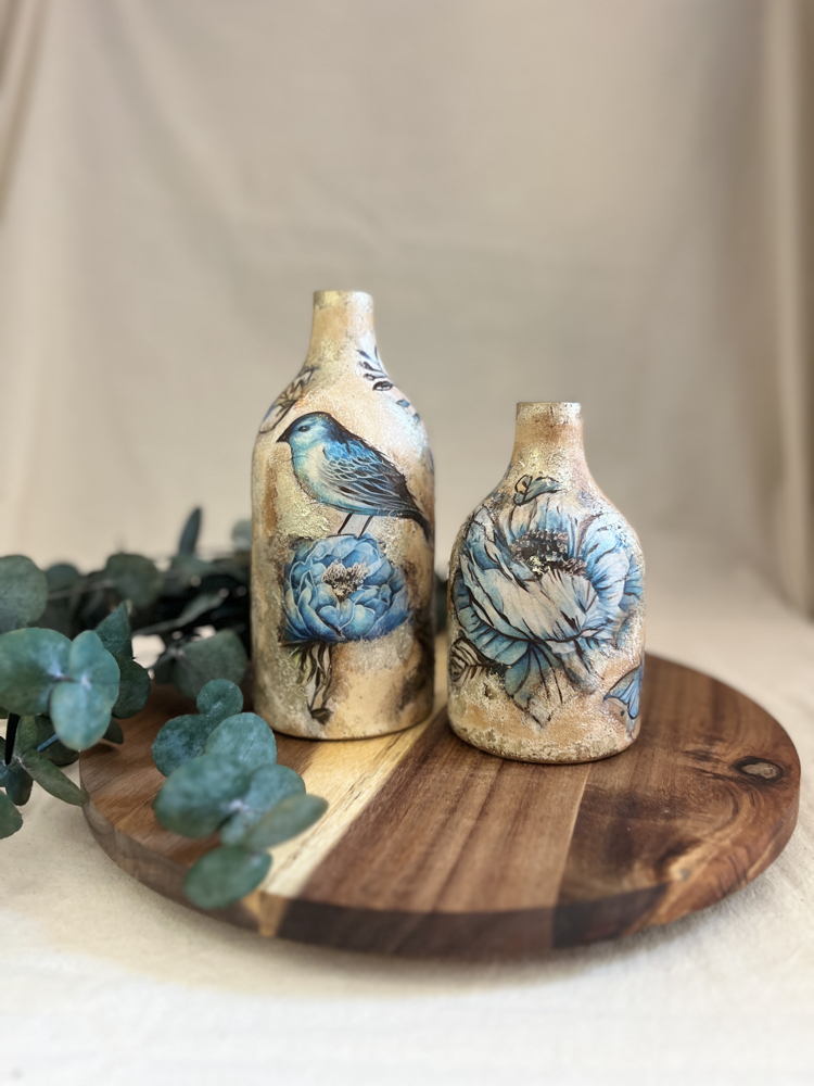 Floria Bird 2 li Dekoratif Obje