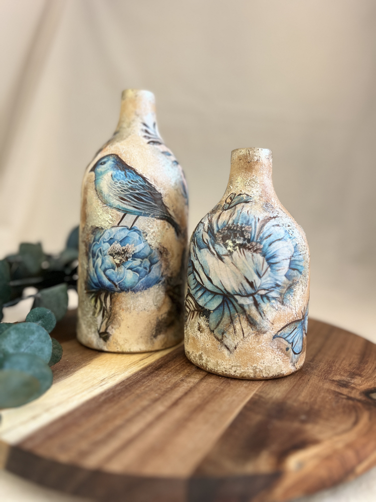 Floria Bird 2 li Dekoratif Obje
