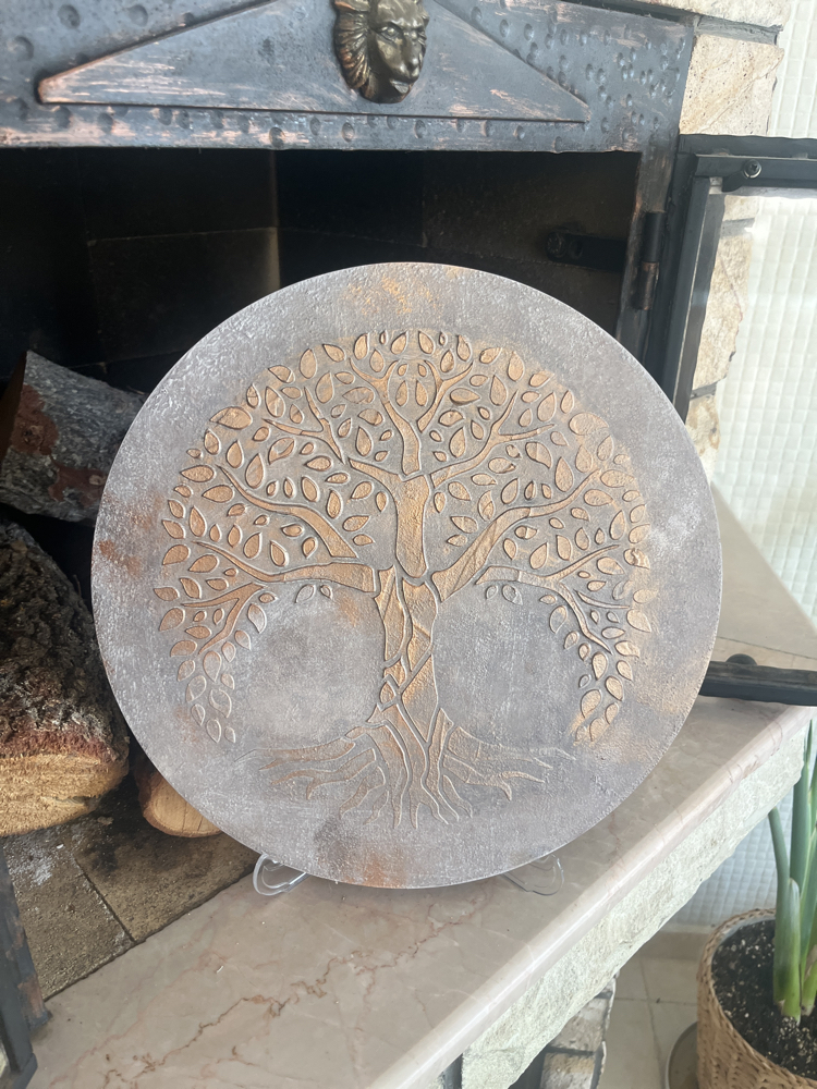 Kabartma Desenli Tablo