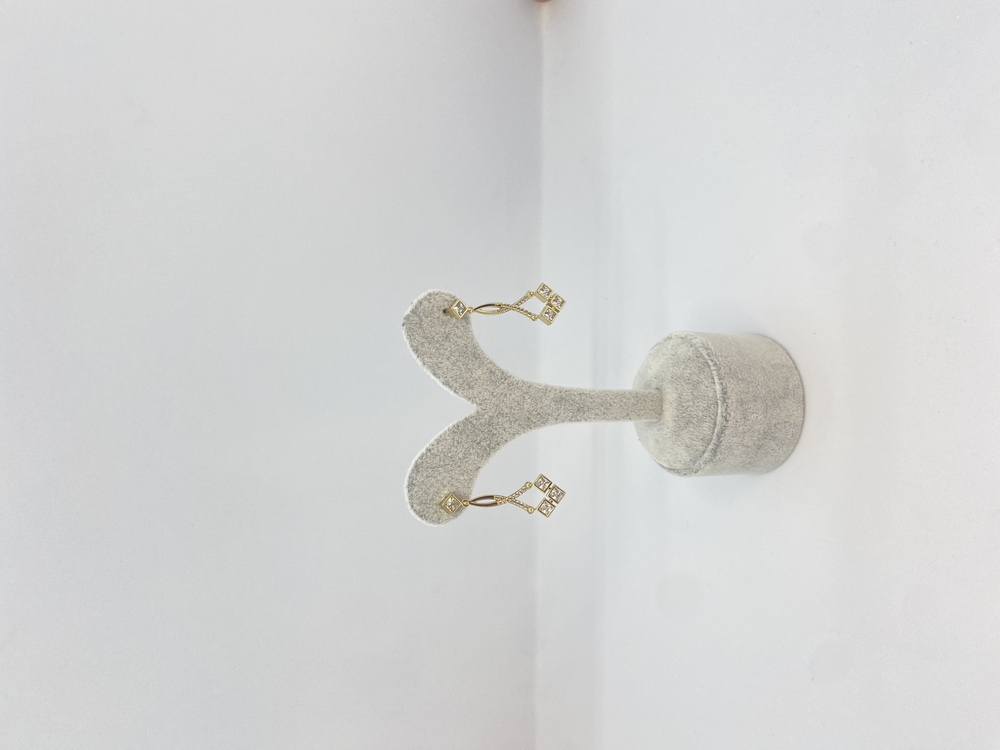 Sallantılı Kareli Zirkon Taşlı