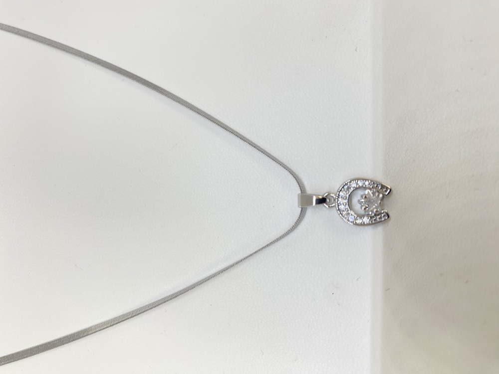 İtalyan zincir At Nalı Silver Kolye