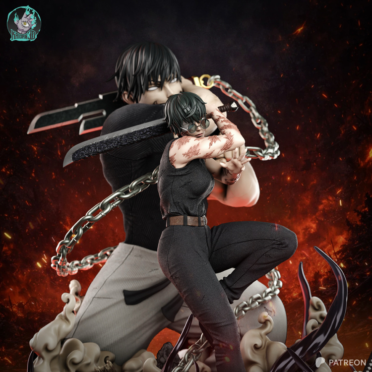 Maki and Toji Diorama Figür