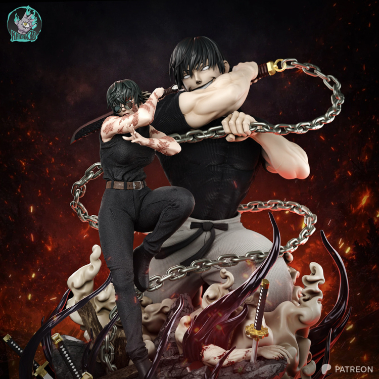 Maki and Toji Diorama Figür