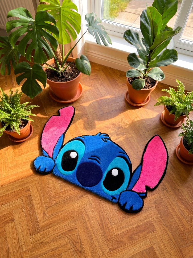 STITCH KARAKTERLİ EL YAPIMI TUFTING HALI