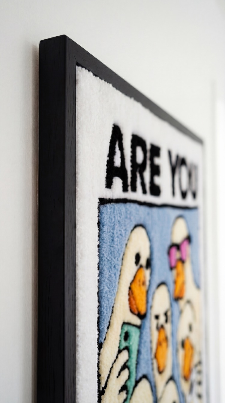ARE YOU POOPING EL YAPIMI TUFTİNG TABLO - ÇERÇEVELİ