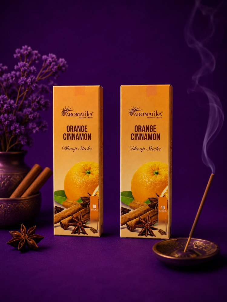 Orange Cinnamon Dhoop Tütsü Seti