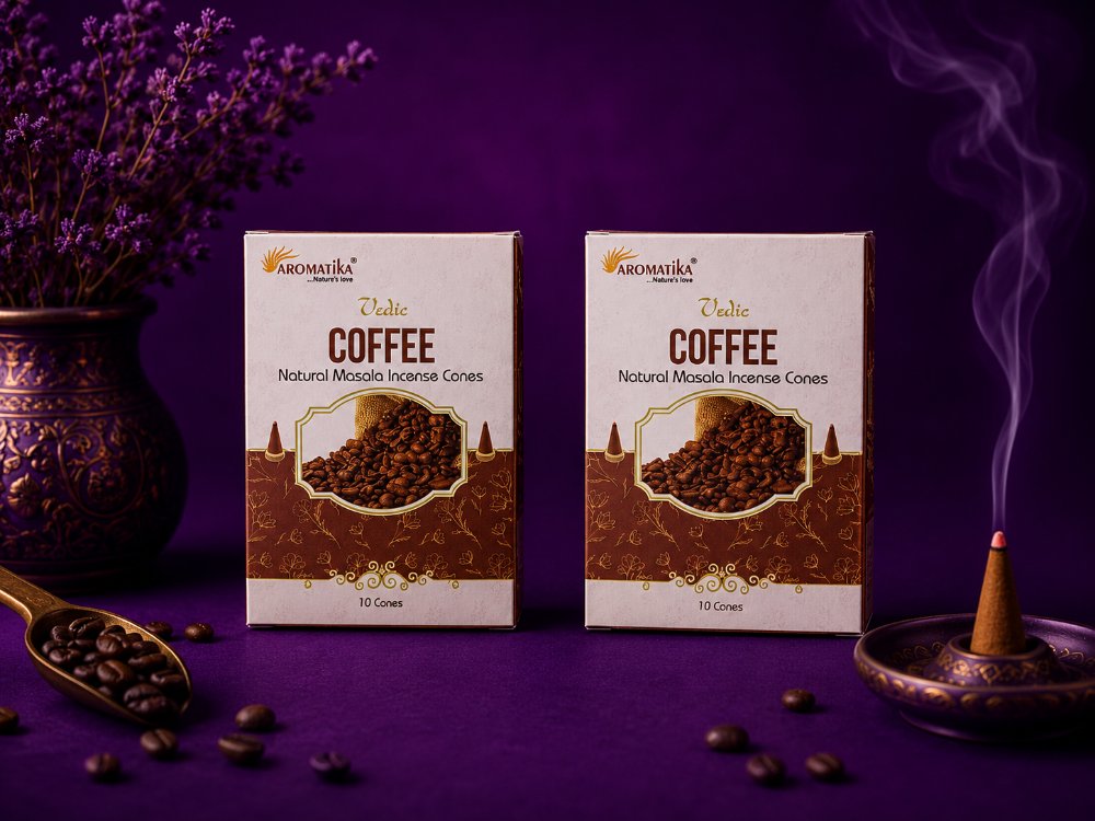 ☕ İleri Akış Konik Tütsü Seti – Coffee