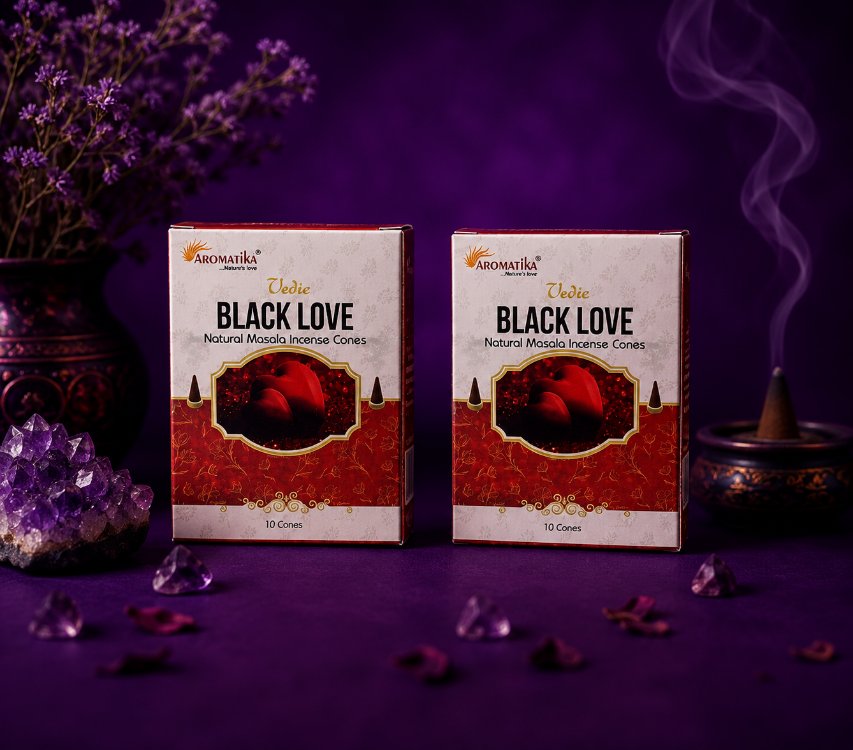 Black Love İleri Akış Konik Tütsü Seti