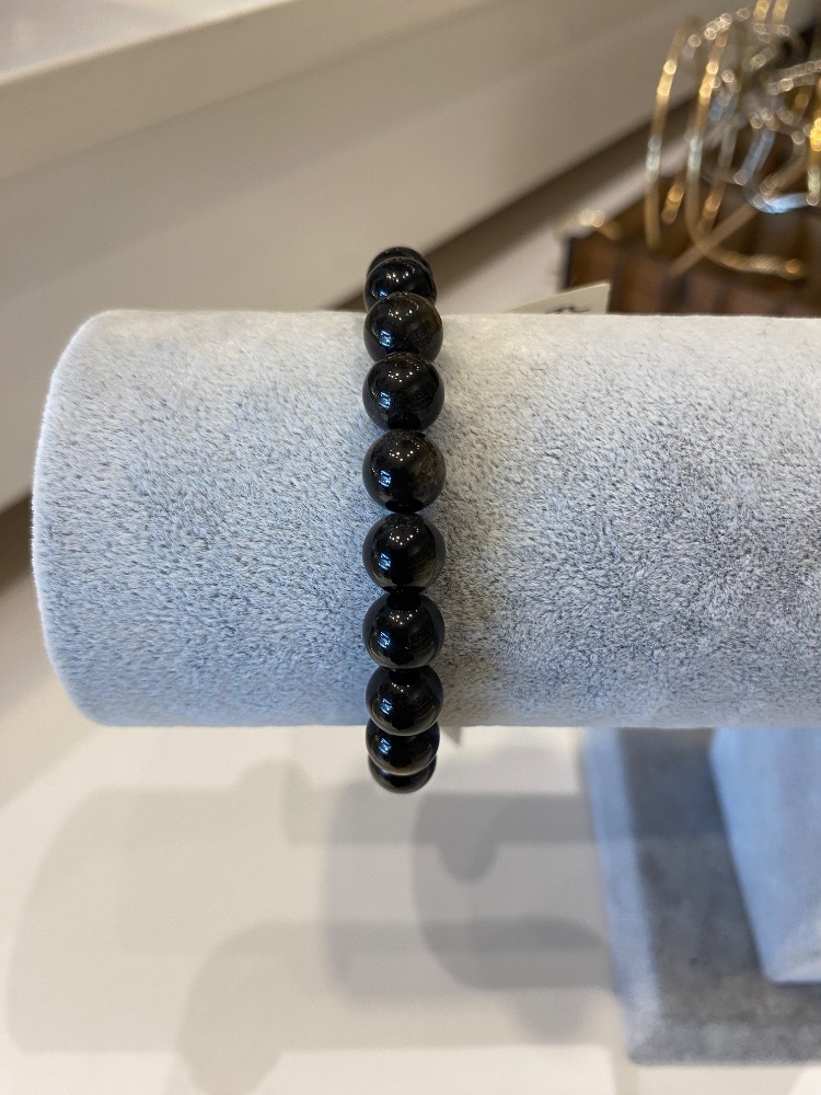 Gold Obsidyen Doğal Taş Bileklik 
