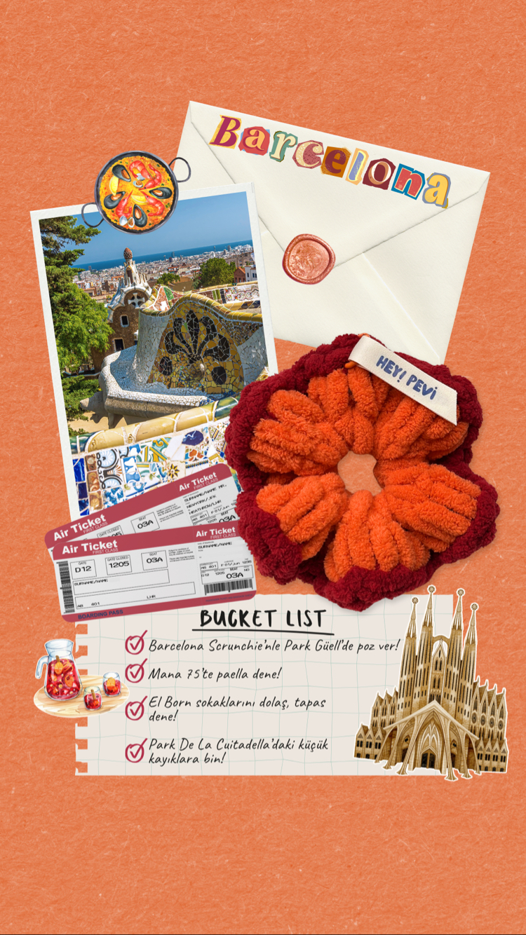 Barcelona Scrunchie