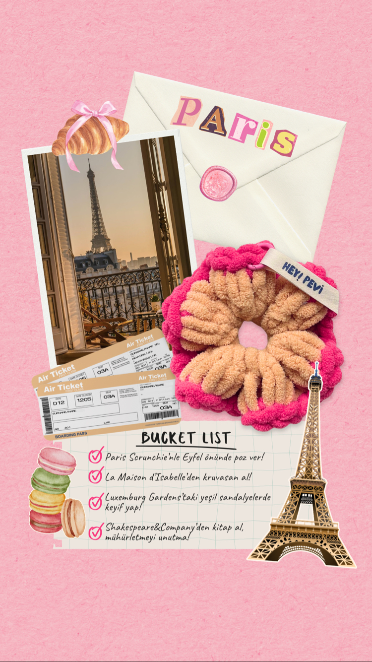 Paris Scrunchie