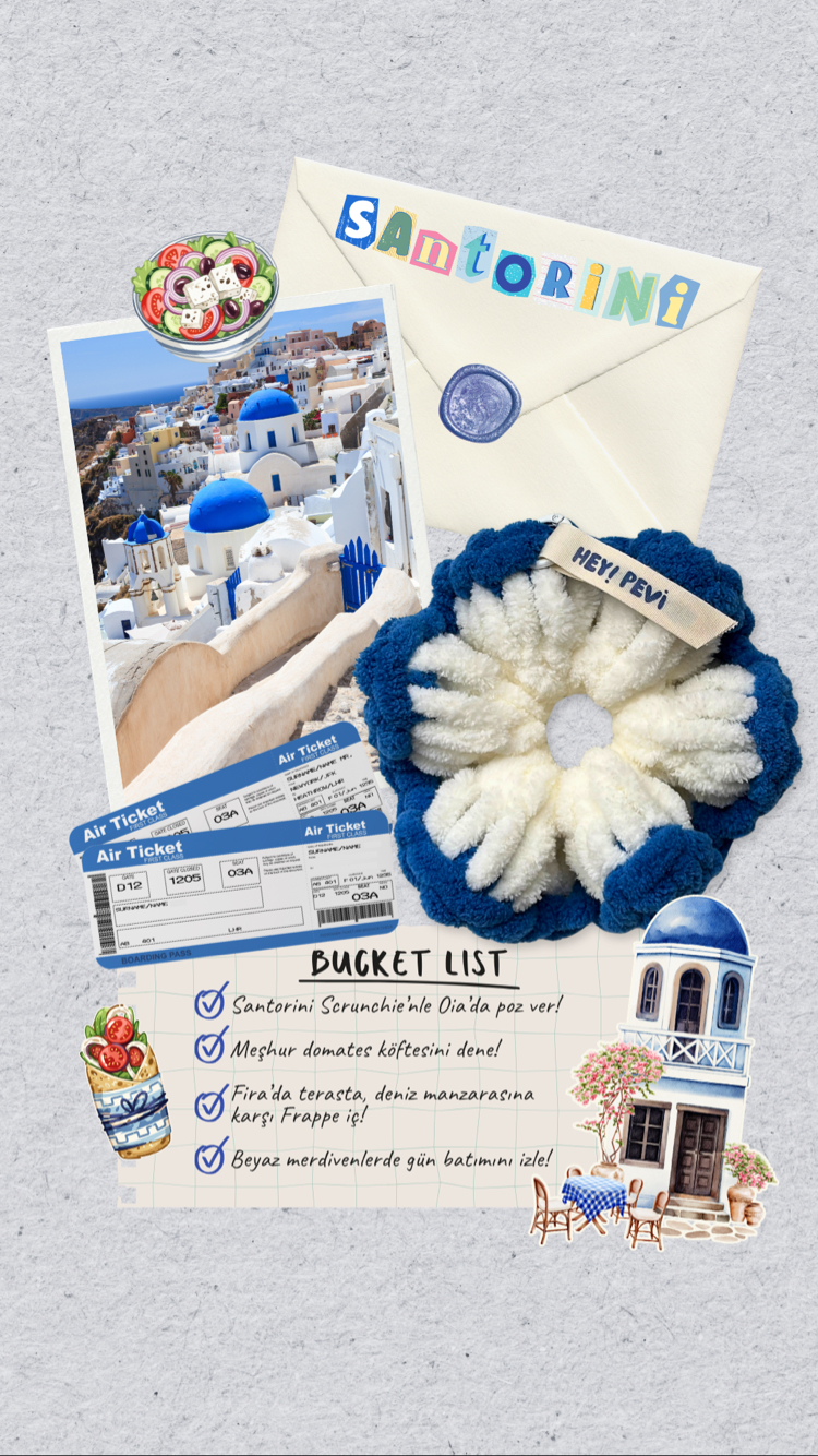 Santorini Scrunchie