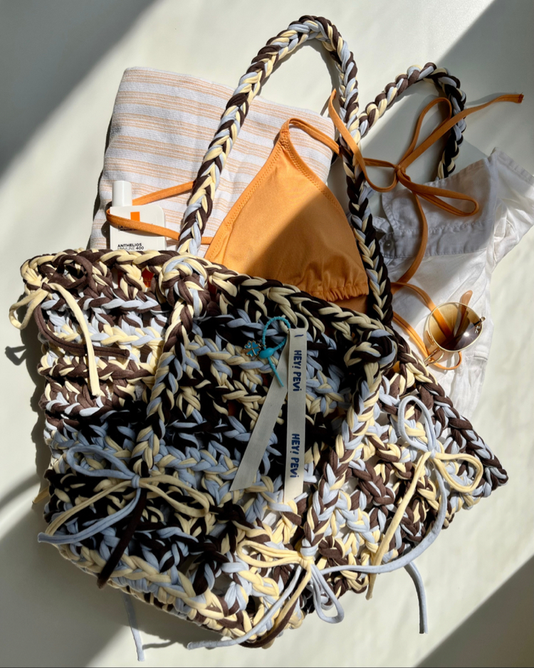 Vera Bag/Kahve-Sarı-Mavi
