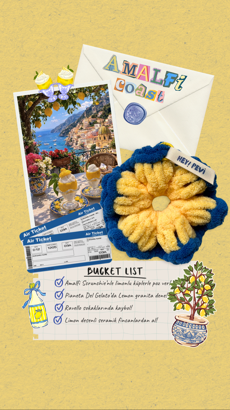 Amalfi Coast Scrunchie