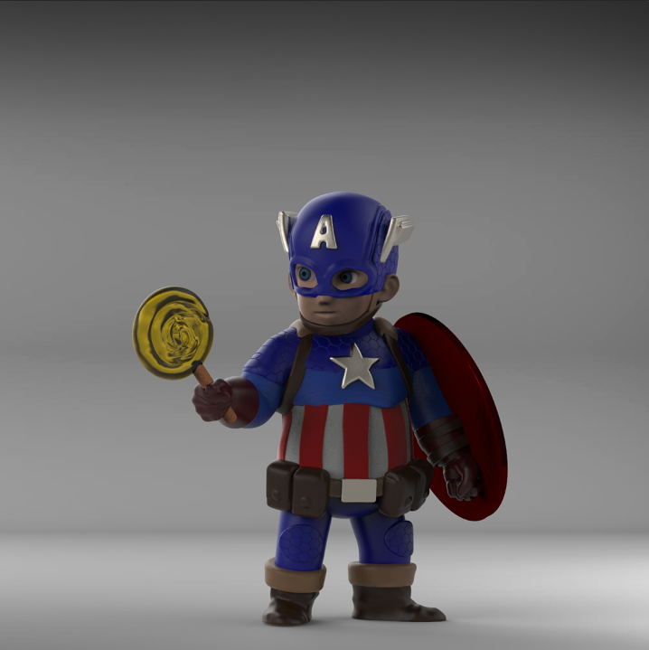 Captain America ( Chibi ) - Marvel