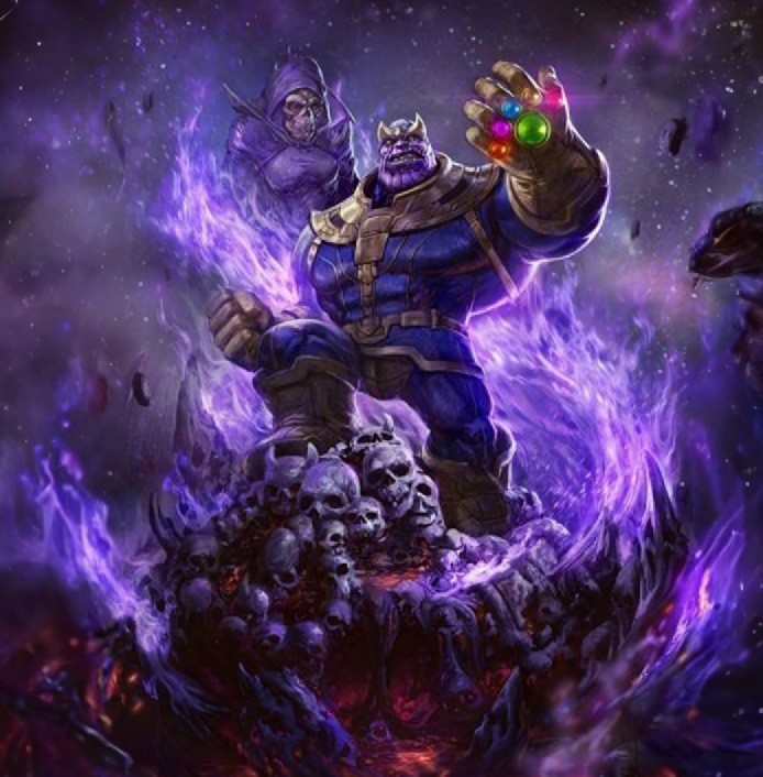 Thanos v Lady Death - Marvel