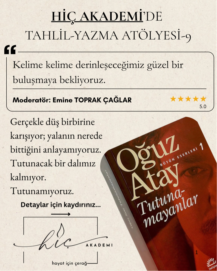 Tahlil-Yazma Atölyesi