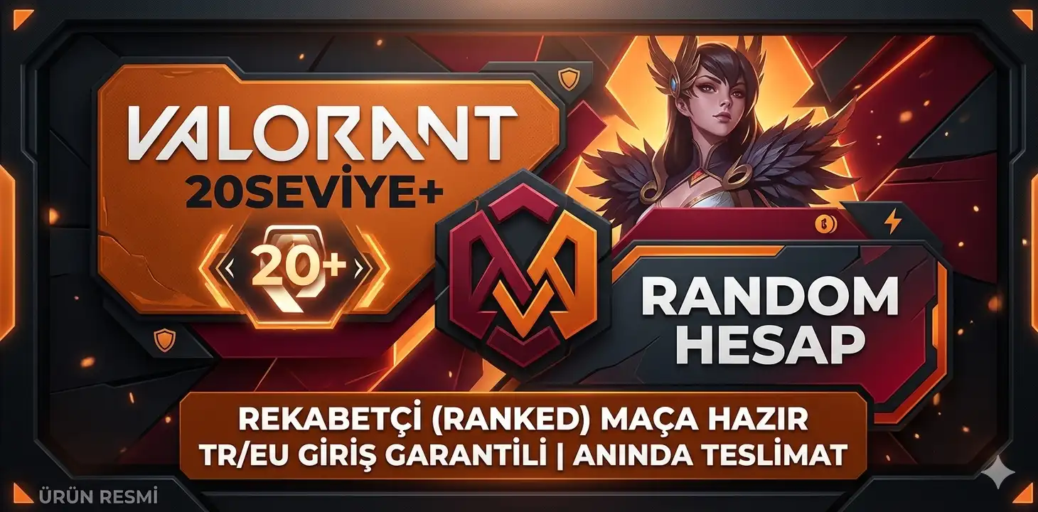 Valorant 20 Seviye+Random Hesap