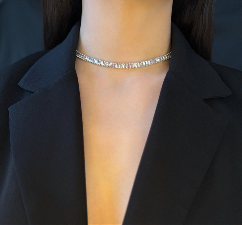 Hiléra Su Yolu Zircon Choker Necklace ✨