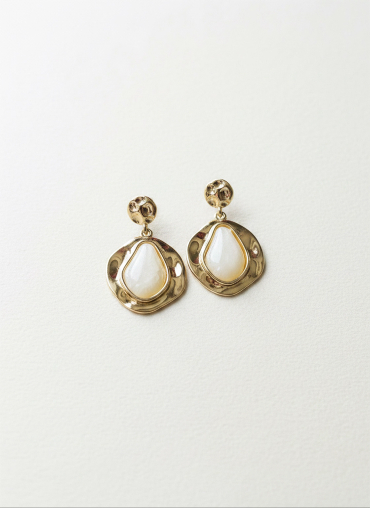 Hiléra Golden Drop Küpe