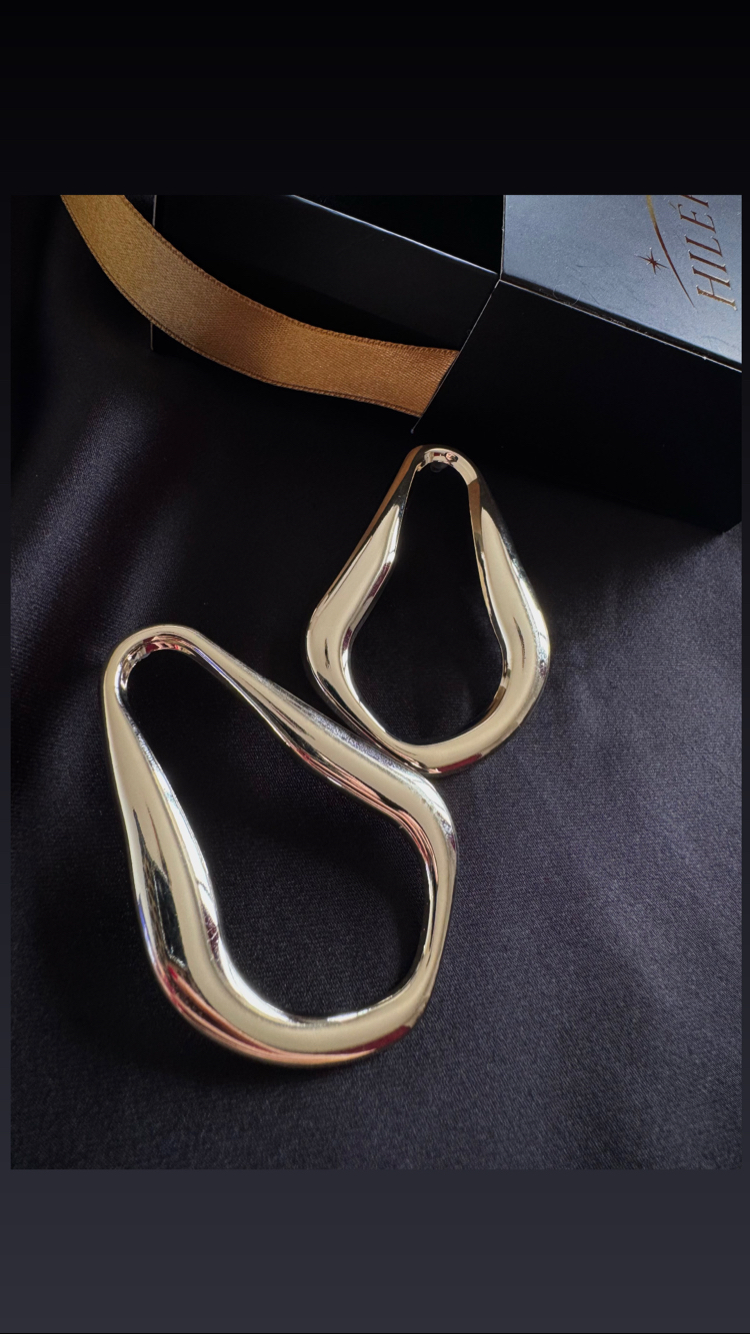 Hiléra Modern Gold Curves Earring ✨