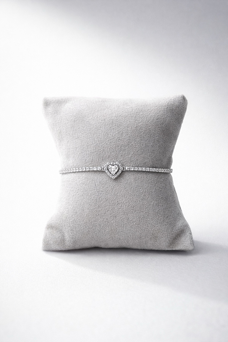 Hiléra Heart Silver Bracelet ✨