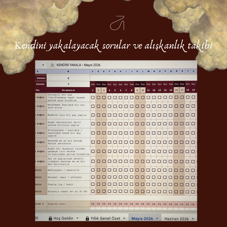 Kendini Yakala - alışkanlık ve duygu takibi