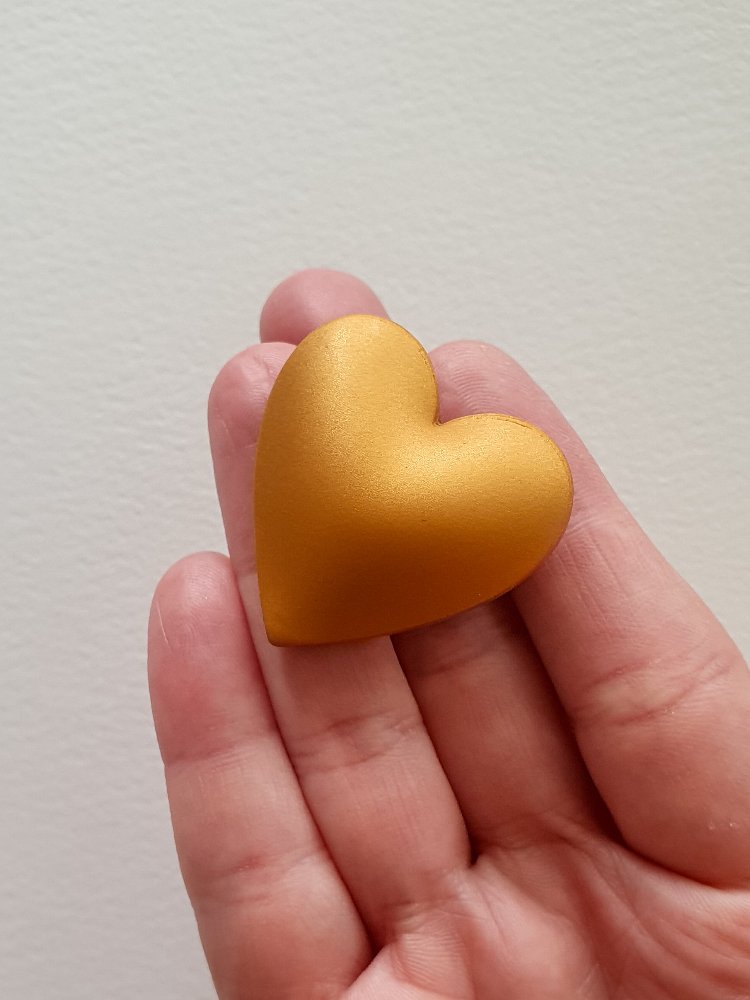 Bubble Hearts Broş Gold