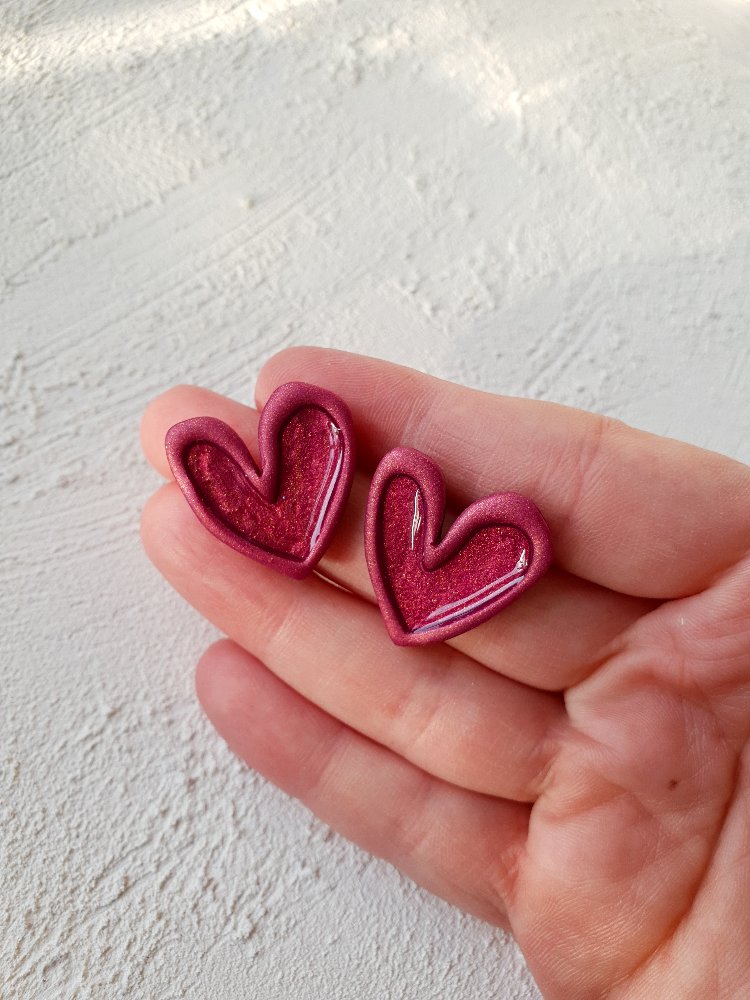 Jelly Hearts Metallic Pink