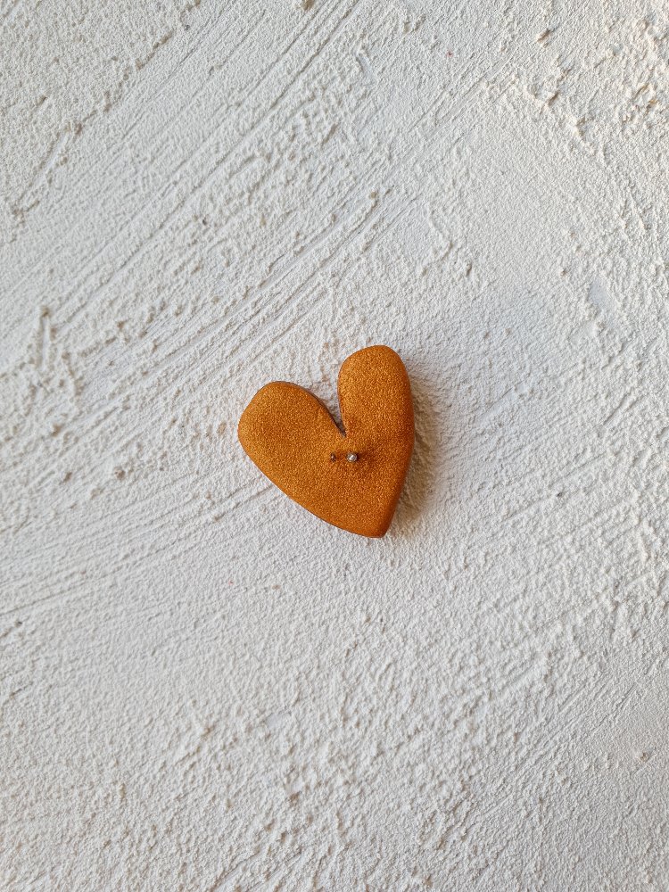 Jelly Hearts Broş Gold