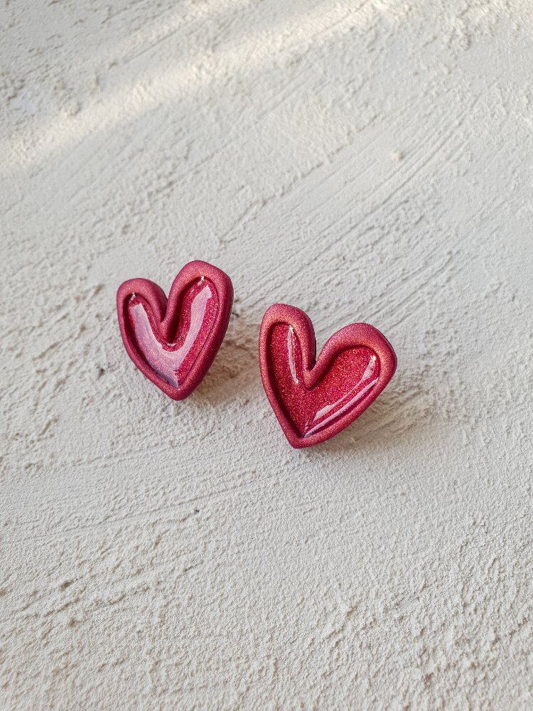 Jelly Hearts Metallic Pink