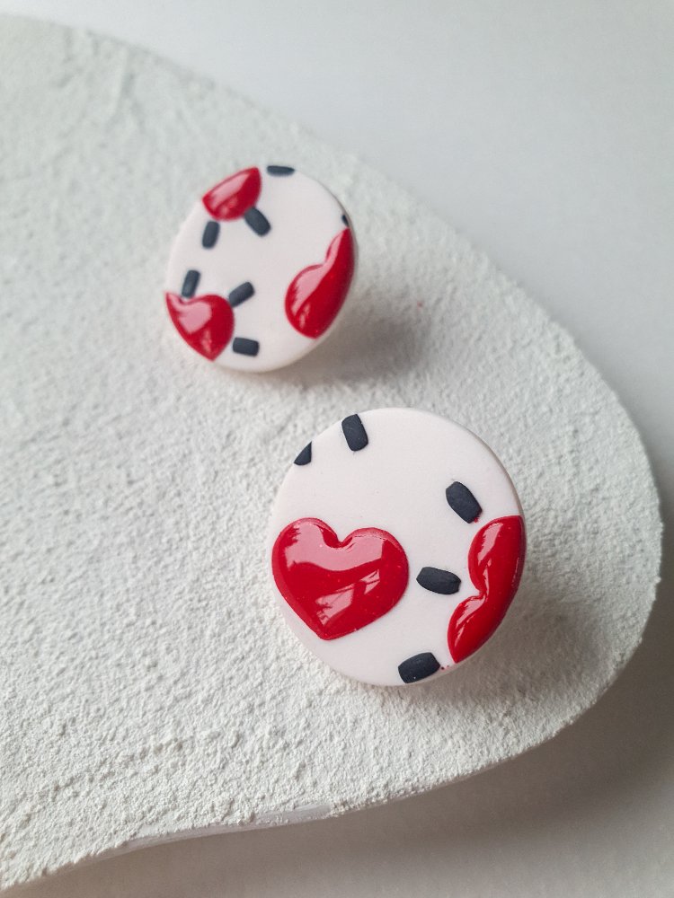 Glitter Hearts Dot #1
