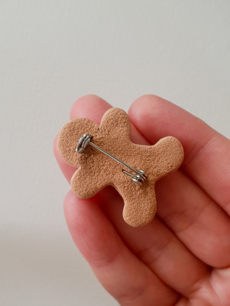 Gingerbread Man Kurabiye Broş