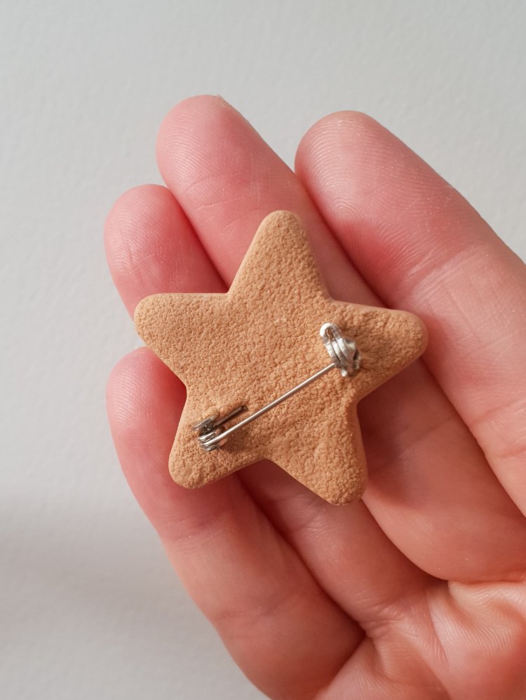 Linzer Star Kurabiye Broş