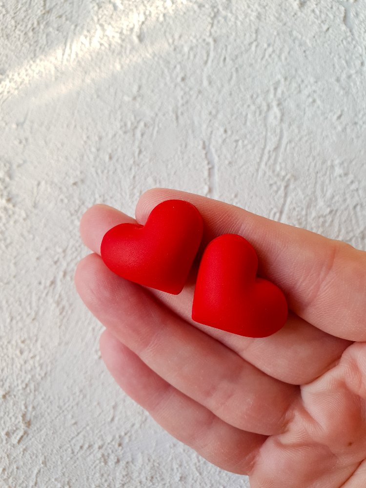Bubble Hearts Red