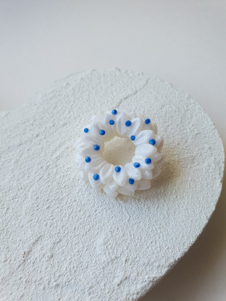 Icy Blue Garland Broş - Snow White