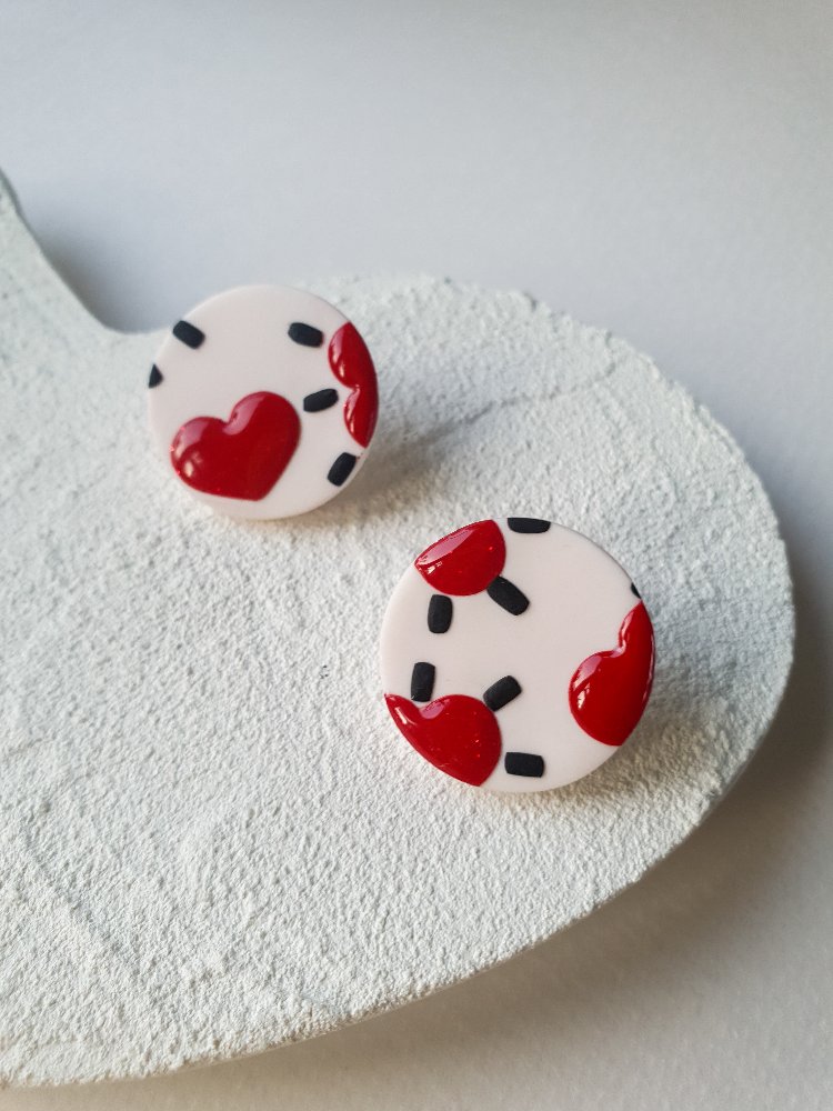 Glitter Hearts Dot #1